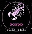 Scorpio 10/23-11/21